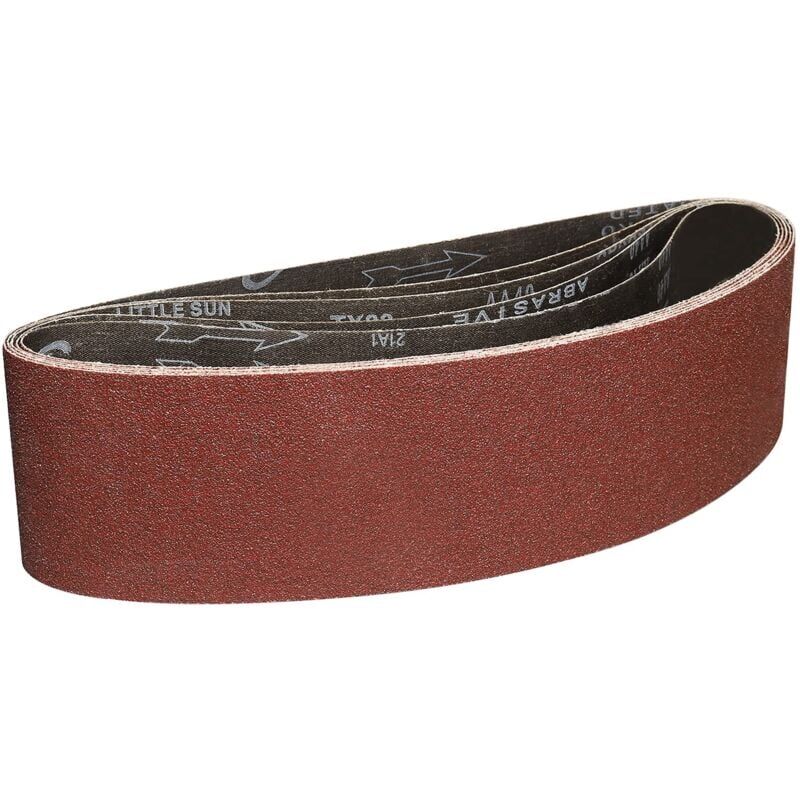 foto del prodotto snq nastri abrasivi 100x915 mm 5 pezzi di nastro abrasivo grana 40 per levigatura e lucidatura con levigatrice a nastro portatile