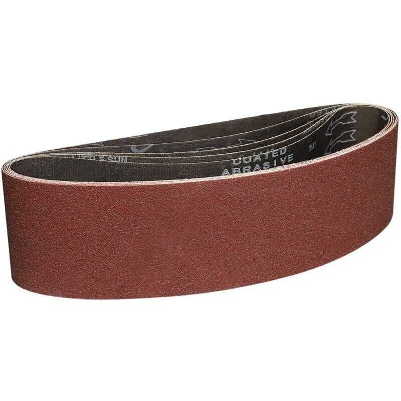 foto del prodotto snq nastri abrasivi 100x915 mm 5 pezzi di nastro abrasivo grana 60 per levigatura e lucidatura con levigatrice a nastro portatile