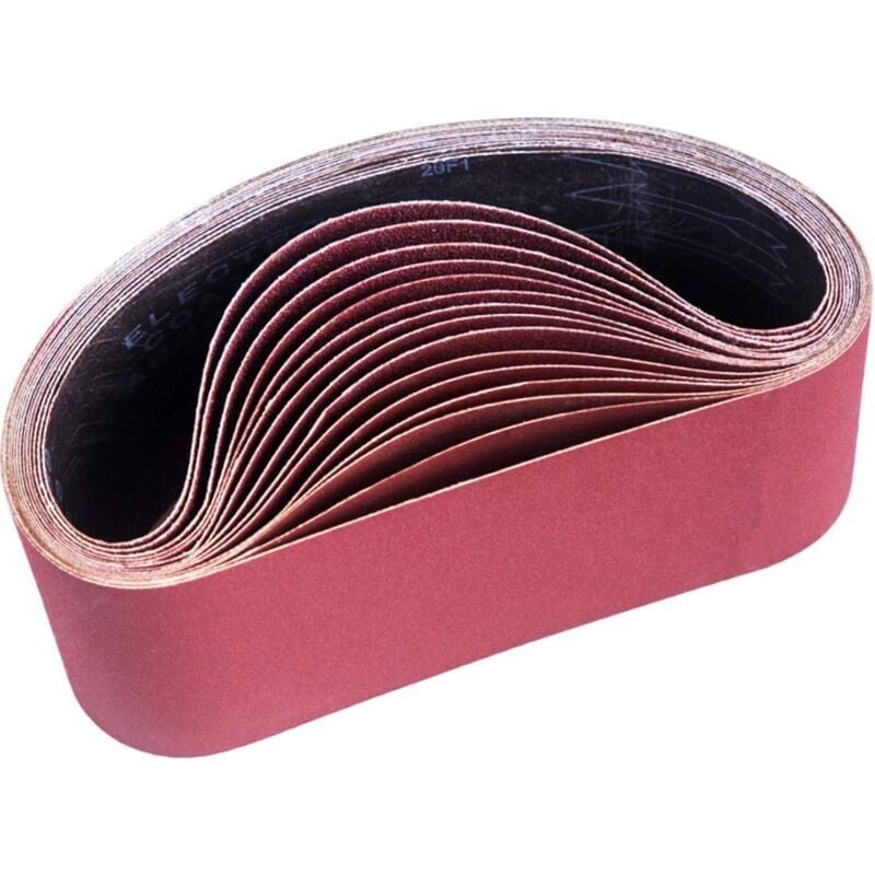 foto del prodotto snq nastro abrasivo 100 x 610 mm, nastri abrasivi misti 3 grane 80 120 150 240 400 per levigatrici a nastro 15 pezzi 