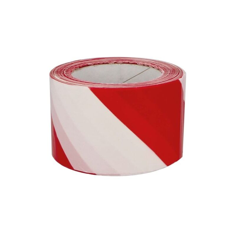 foto del prodotto snq nastro di demarcazione area rosso e bianco 70 mm x 33 m, nastro di demarcazione di avvertimento per delimitare spazi e avvertimenti npterbl