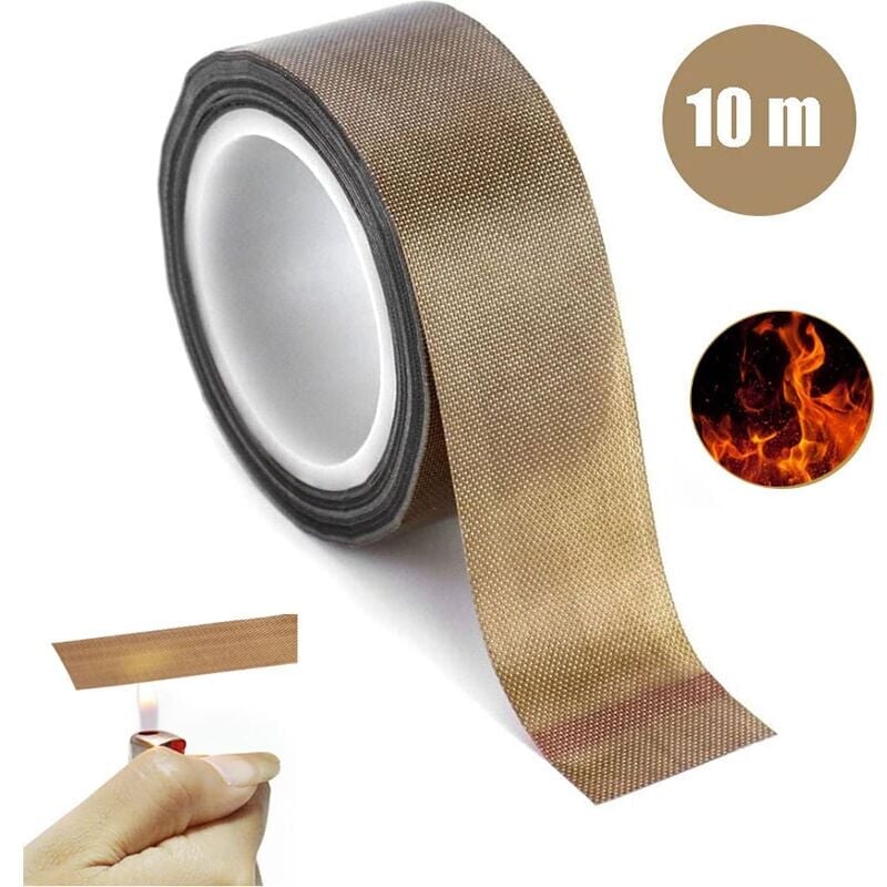 foto del prodotto snq nastro in ptfe ad alta temperatura scotch teflon, 0,13 mm di spessore per la protezione delle superfici di legno, cassetti, armadi, mobili,