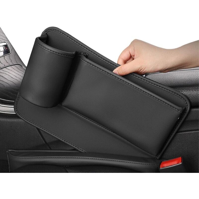 foto del prodotto snq organizer per fessure del sedile dell auto, riempitivo per fessure laterali del sedile dell auto, contenitore per fessure laterali della