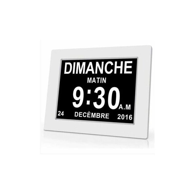 foto del prodotto snq orologio digitale monoblocco da 7 pollici con calendario, data e ora, orologio per l alzheimer per genitori, promemoria per farmaci per nonni e