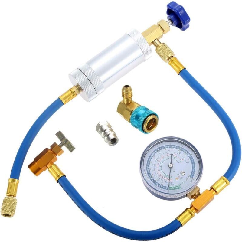 foto del prodotto snq outil d injection d huile pour climatisation r134a c t bas rapide avec agent de fromage adaptateur r12 r134a