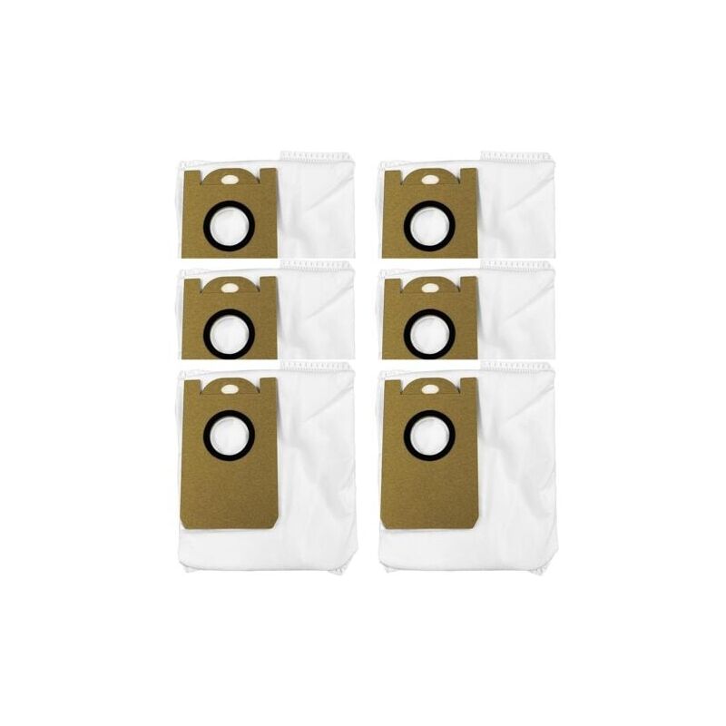 immagine 0 del prodotto snq pack de 6 sacs poussi re sweeper pour honiture q5, q6, q6 pro, laresar l6 pro, imou l11 pro, airrobo t10 , neabot n2