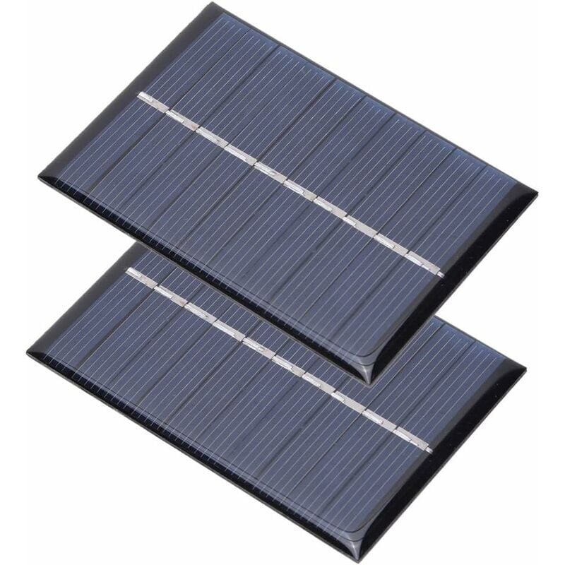 foto del prodotto snq pannello solare keenso 2 pezzi, modulo solare policristallino da 0,6 w e 5 v, pannello solare, scheda di alimentazione, caricabatterie per