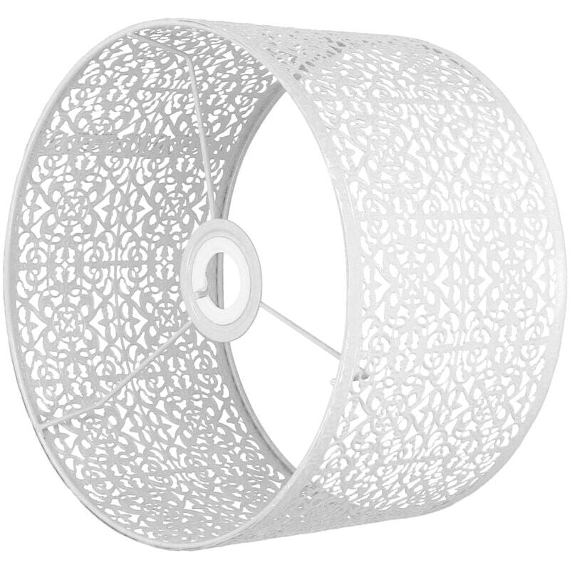 foto del prodotto snq paralume stile moderno semplice design scavato copertura della luce decorazione della casa per lampadine e14 e27 bianco paralume