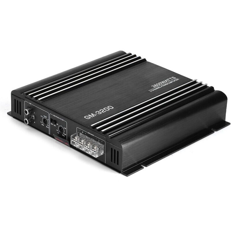 foto del prodotto snq per amplificatori per auto amplificatore stereo per auto da 12 v, amplificatore di potenza audio a 2 canali da 3800 w amplificatore stereo