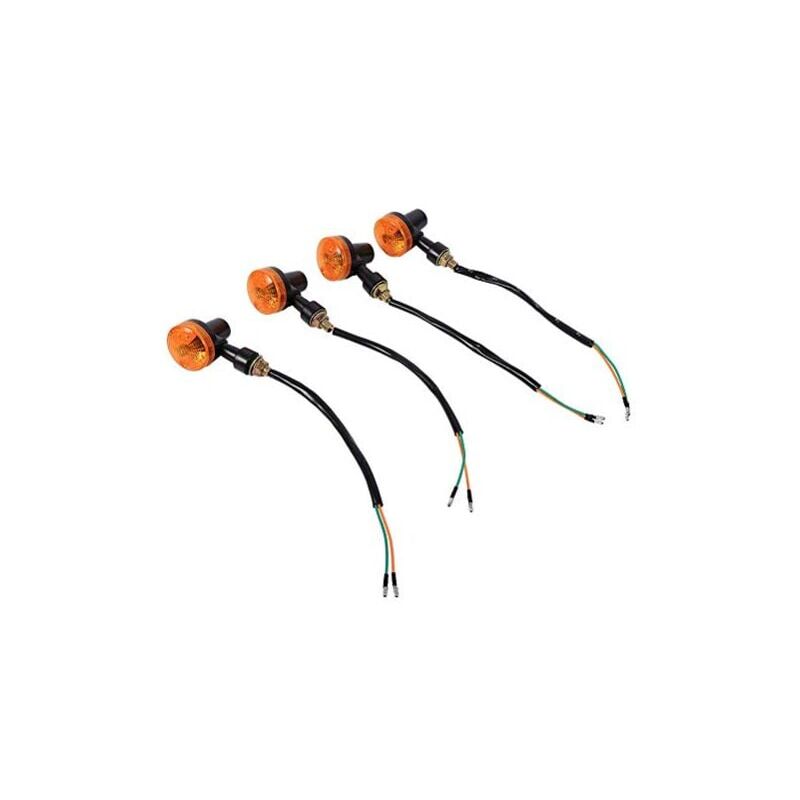 foto del prodotto snq per klr 650 set di 4 indicatori di direzione 4 pezzi indicatori di direzione per motociclette 12v lampadina universale per indicatori di