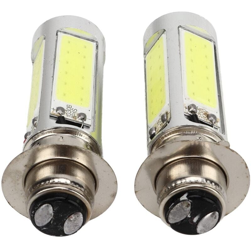 foto del prodotto snq per lampadine a led suzuki ltz per 12v30 30w hs p15d 25 1 12v, 2 lampadine a led bianche cob h6m 6000k per fendinebbia per bicicletta atv