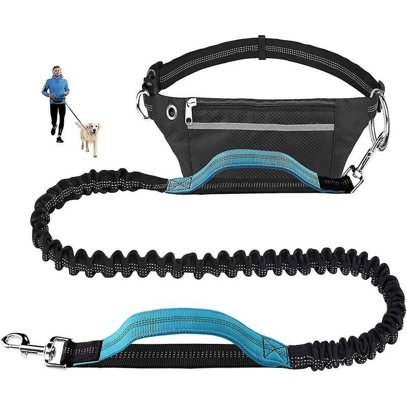 foto del prodotto snq pet room guinzaglio da jogging per cani per corsa jogging escursioni. guinzaglio da jogging per cani con cintura in vita. guinzaglio da jogging