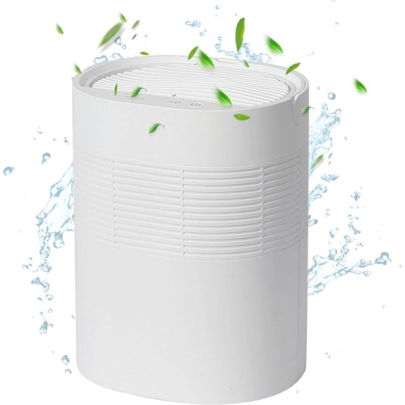 foto del prodotto snq petit d shumidificateur pour chambre coucher, mini d shumidificateur silencieux et arr t automatique pour sous sol, placard, salle de bain,