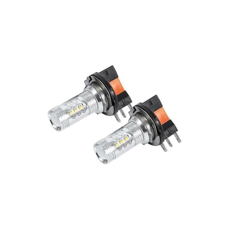 foto del prodotto snq pezzi 80w h15 lampadina a led per fari auto bianchi