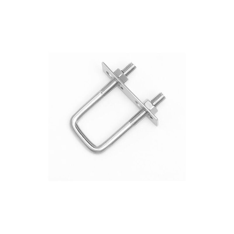 foto del prodotto snq pezzi bulloni a u 66 bulloni a u 80 x 50 mm, bulloni a u in acciaio inossidabile con piastre dado rondella, bulloni di serraggio per fissaggio
