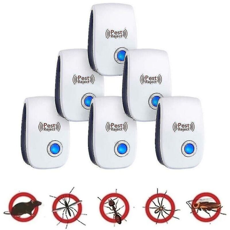 foto del prodotto snq pezzi dispositivo repellente per scarafaggi ad ultrasuoni per topi, insetti, ratti, ragni