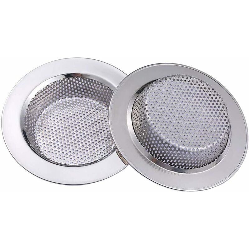 foto del prodotto snq pezzi filtro lavello cucina, filtro lavello in acciaio inox, filtro lavello vasca in metallo per bagno cucina 11,3 cm 4,45 di diametro