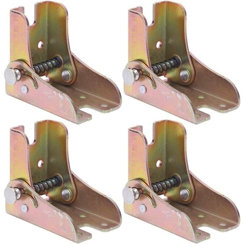 foto del prodotto snq pezzi gamba tavolo pieghevole, gamba tavolo estensibile bloccabile, piede divano letto pieghevole in acciaio laminato a caldo spessore 2,3 mm
