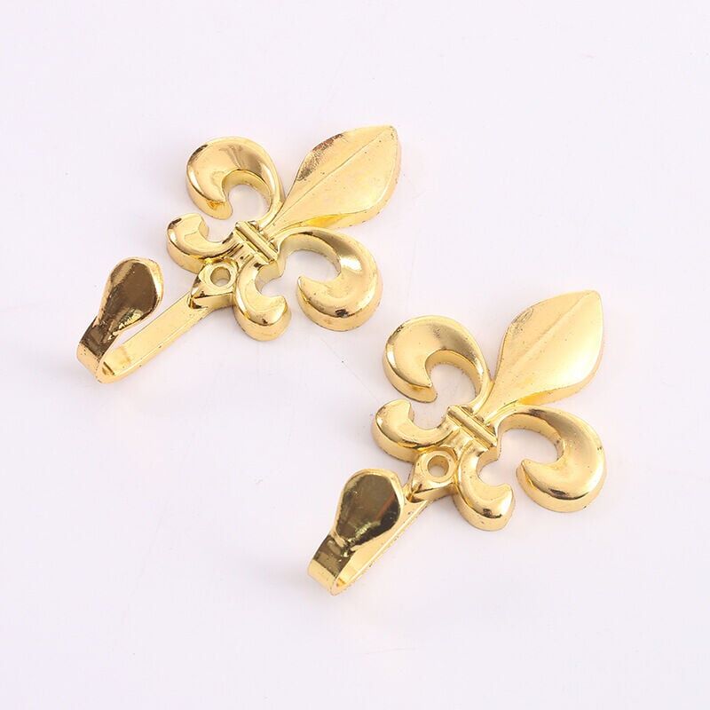 foto del prodotto snq - pezzi ganci per tende da parete, artigianato con incisione in metallo in stile vintage, grucce decorative, per soggiorno, bagno, armadio, ganci per cappotti, oro