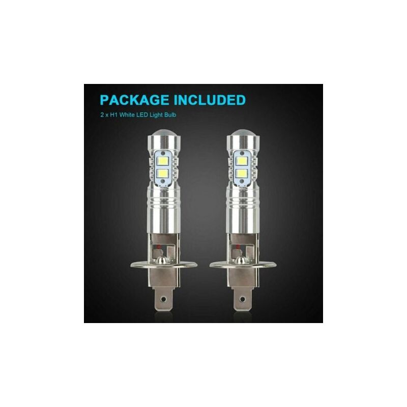 foto del prodotto snq pezzi luce bianca lampade h1 e fari led 6000k acciaio inox 100w luce antibatterica luminosa