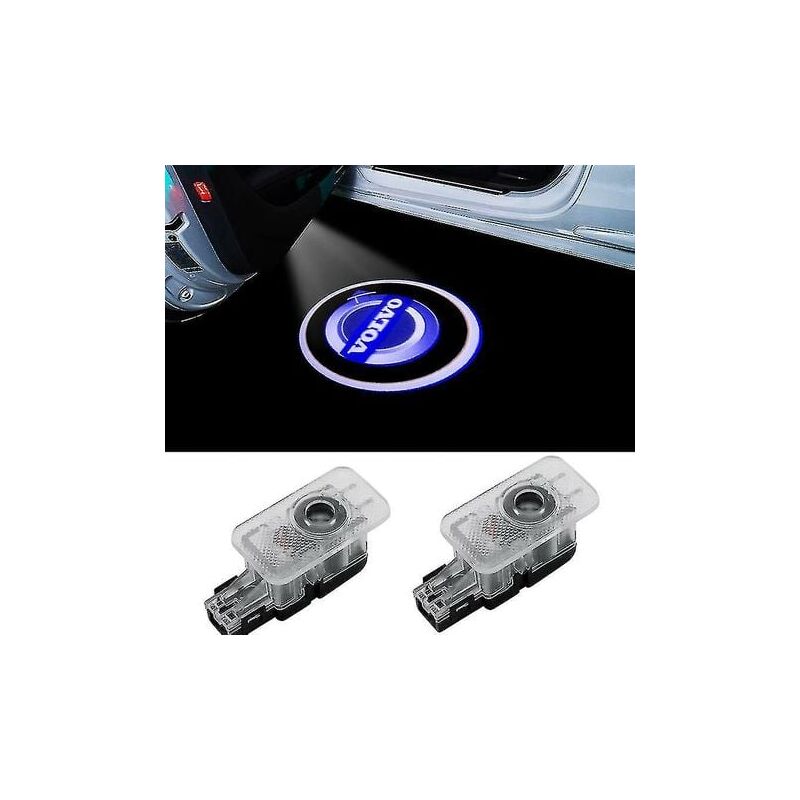 foto del prodotto snq pezzi luci di benvenuto per volvo s90 s80l s60l xc60 proiettore laser a led luce logo porta lampada da terra stile b