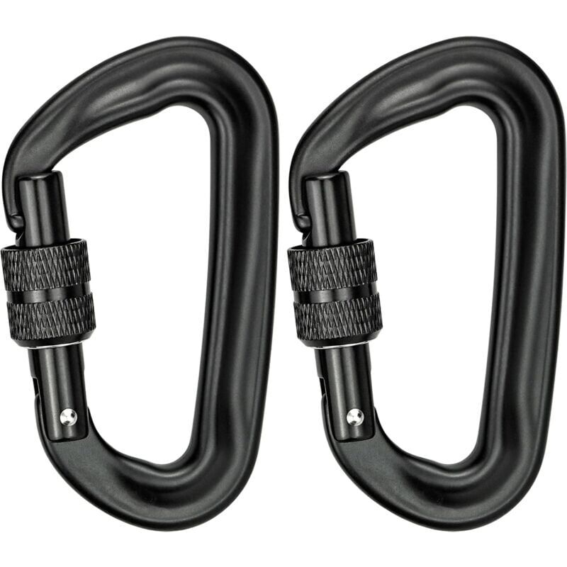 foto del prodotto snq pezzi moschettone da arrampicata 12kn 1200kg moschettone in alluminio resistente a forma di d moschettone con bloccaggio per amache yoga