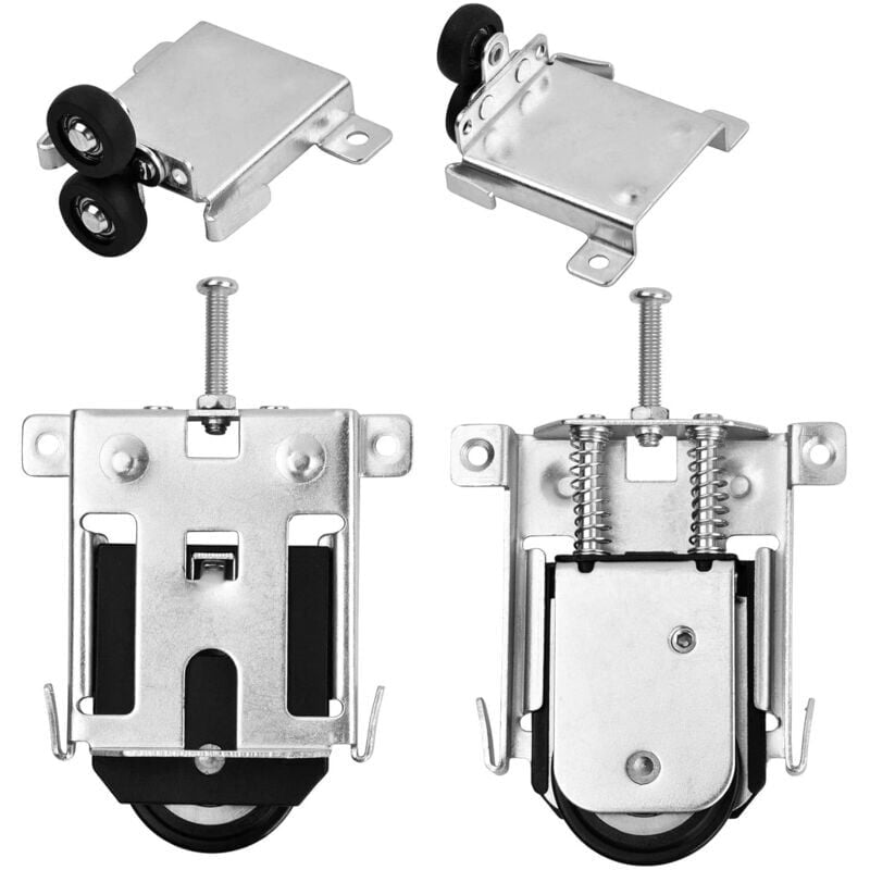 foto del prodotto snq pezzi rulli per porte scorrevoli per armadi, parti di mobili con ruote convesse, accessori di ricambio per porte di armadi, vetrine, finestre