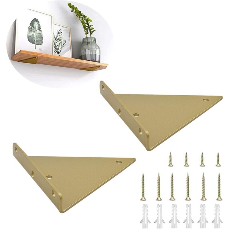 foto del prodotto snq pezzi supporto per mensola in acciaio triangolare supporto per mensola nascosta triangolare resistente, supporto per tavolo galleggiante