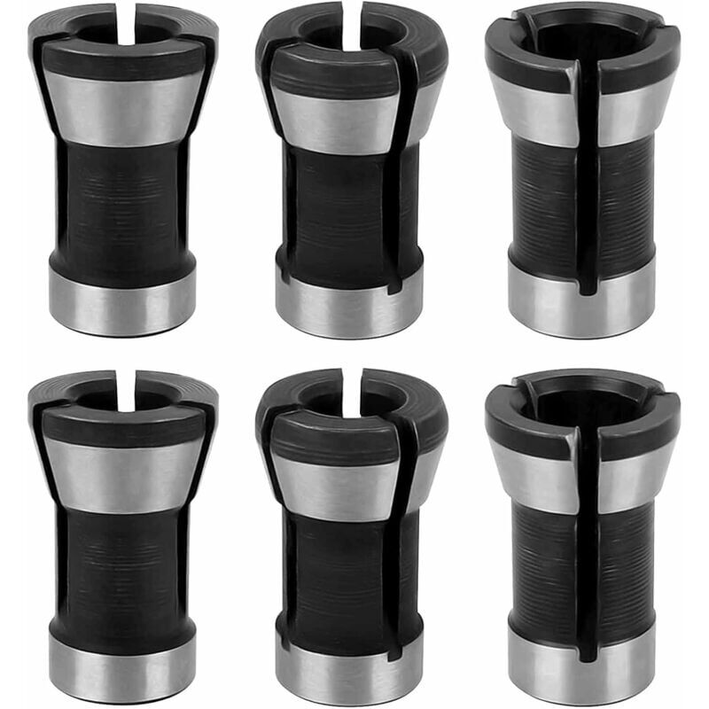 foto del prodotto snq pezzi testa mandrino a pinza, adattatore mandrino a pinza, adattatore testa mandrino a pinza, 6,35 mm 8 mm 6 mm per mandrino per fresa per