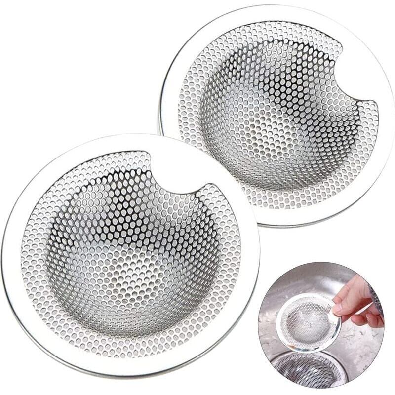 foto del prodotto snq pezzo di filtro per lavello in acciaio inox, filtro per lavello da cucina, filtro di scarico inox, filtro per lavello, griglia per lavello da