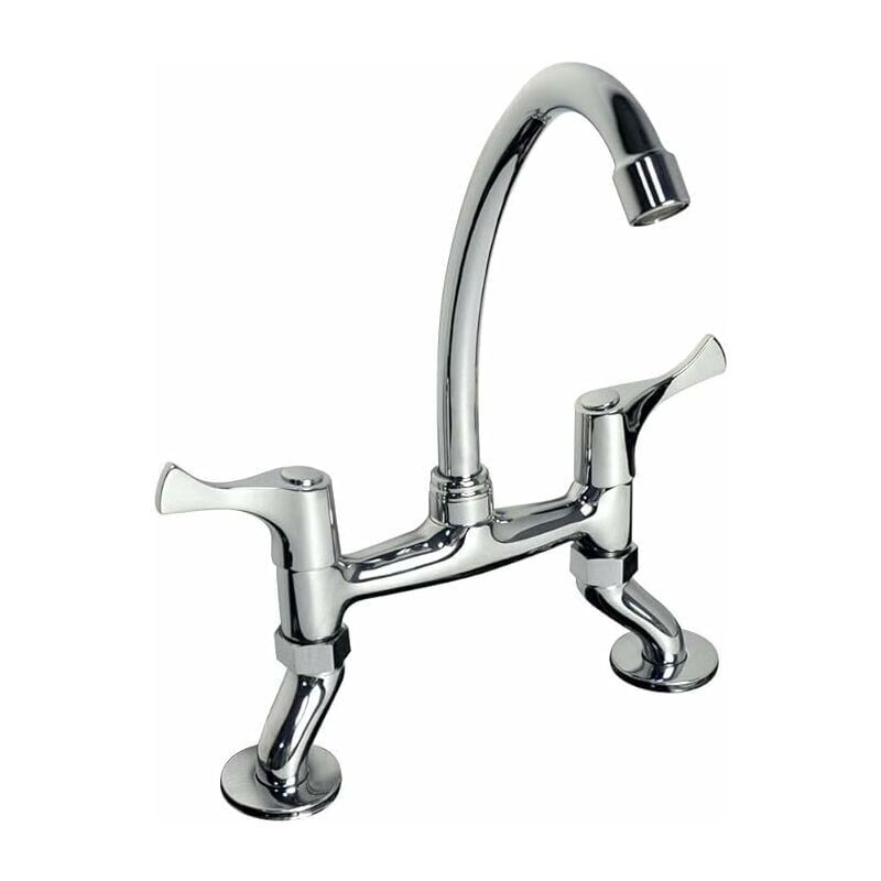 foto del prodotto snq phasat renaissance retro miscelatore da cucina lavello a due piani maniglia in ottone rubinetto per lavello miscelatore doppi manici rubinetto