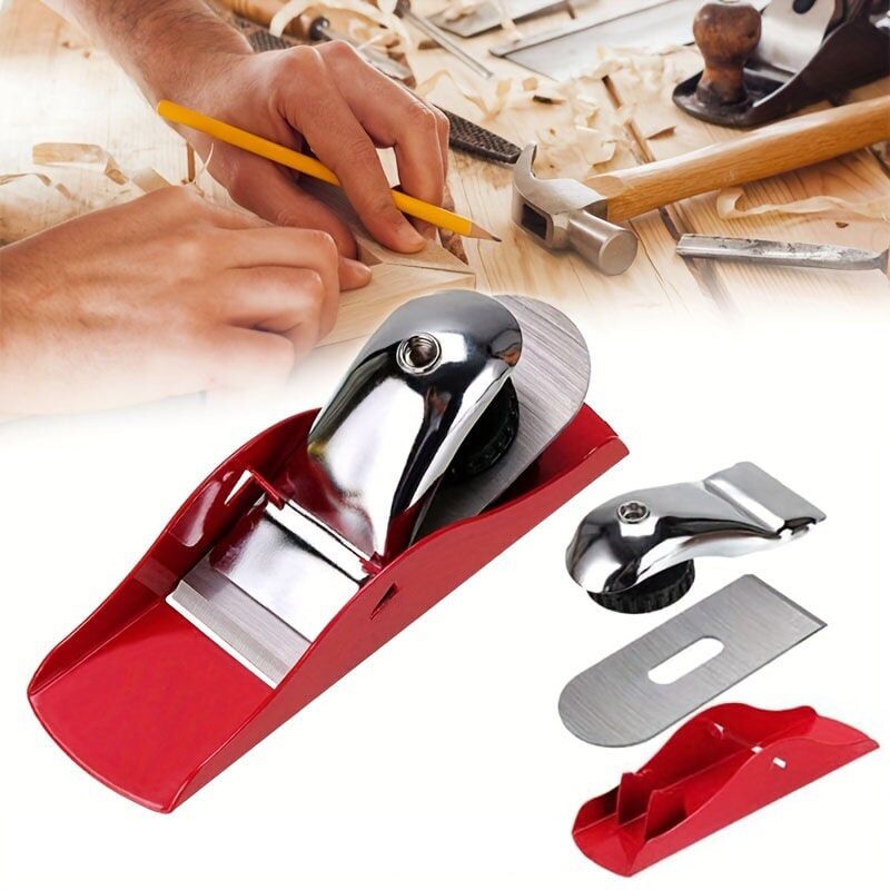 foto del prodotto snq pialla a mano, 1 pz mini sk5 pialla in acciaio per legno, utensile manuale fai da te per falegnameria,