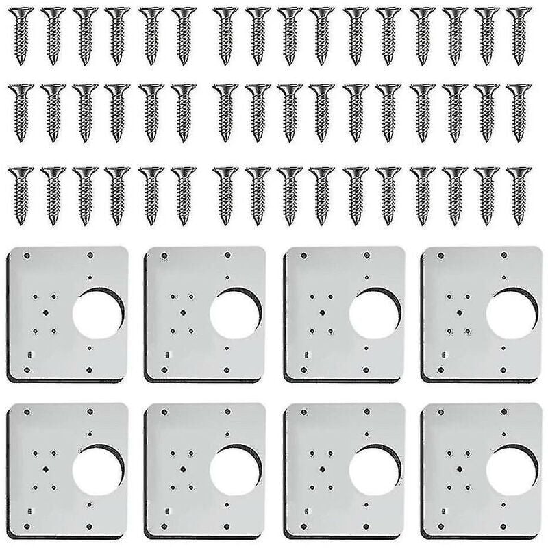 foto del prodotto snq piastra di riparazione cerniera 2 pz 4 pz 8 pz per mobili, cassetti, finestre, piastra in acciaio inox, accessorio di riparazione