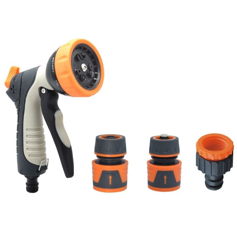 foto del prodotto snq pistola a spruzzo per tubo da giardino 9 modelli regolabili, ugello per spruzzo per tubo da giardino, pistola a testa per tubo da giardino
