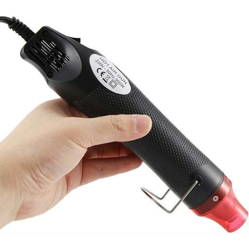 foto del prodotto snq pistola ad aria calda portatile ad alta temperatura da 300 w per fai da te e per termoretrazione o asciugatura