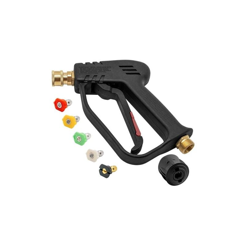 foto del prodotto snq pistola per idropulitrice ad alta pressione da 4000 psi, pistola per la pulizia dell auto, per adattatore compatibile karcher k1 k7, 5 ugelli a