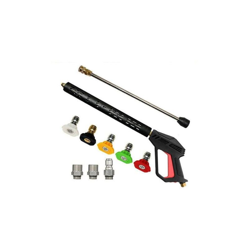 foto del prodotto snq pistola per idropulitrice ad alta pressione, lancia, set ugelli, set punte 4000 psi m22
