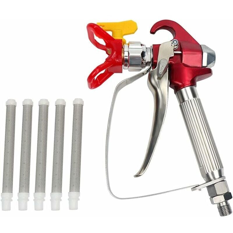 foto del prodotto snq pistola per verniciatura ad alta pressione airless xs 818 sede ugello 5 filtri per pistola per verniciatura airless