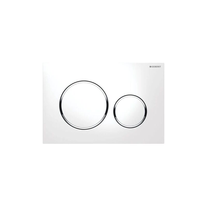 foto del prodotto snq plaque de d clenchement wc geberit duofix sigma 20 115.882.kj.1 blanc et chrom 