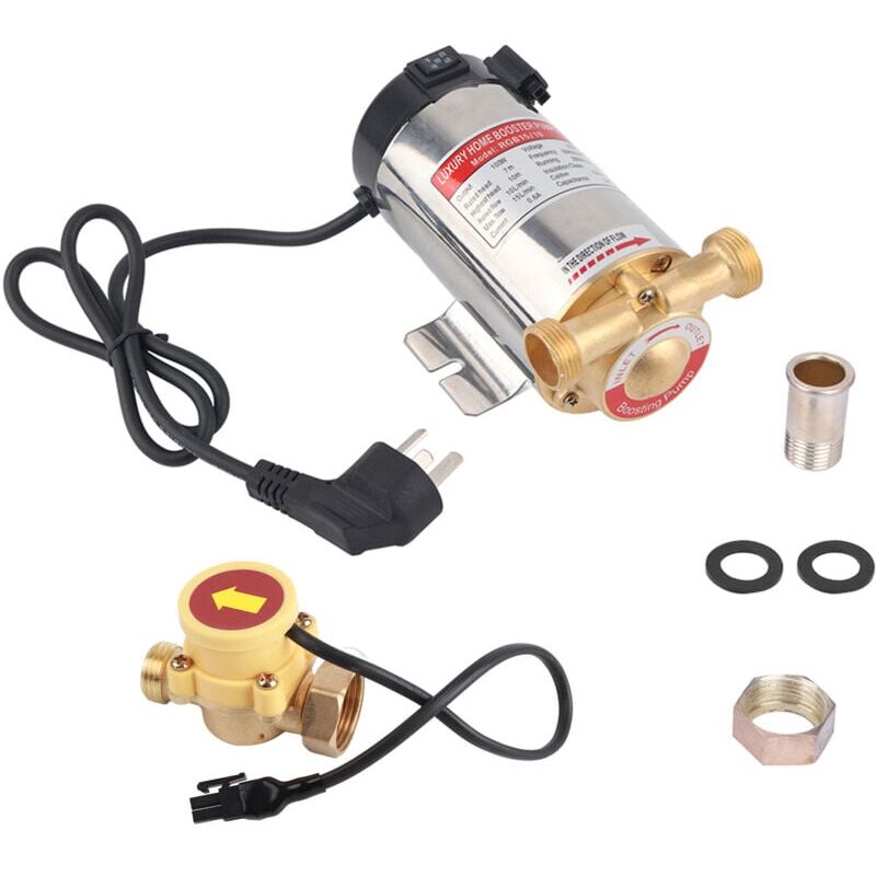 foto del prodotto snq pompa automatica in acciaio inossidabile 220v100w per condotte di acqua di rubinetto domestiche