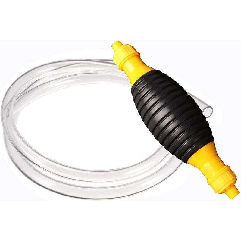 foto del prodotto snq pompa manuale per benzina, pompa di trasferimento carburante, pompa manuale da 8 mm e 2 m, sifone, pompa di emergenza, aspirazione per benzina,