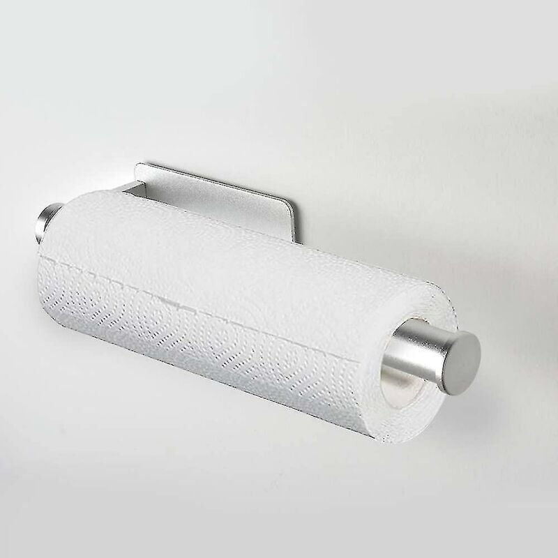 foto del prodotto snq porta rotolo da cucina senza foratura, porta rotolo da cucina a parete, porta rotolo da cucina, organizer portaoggetti, alluminio