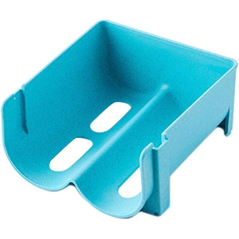foto del prodotto snq portabottiglie impilabile per frigorifero e bevande scatola portaoggetti per lattine di birra blu, set da 3