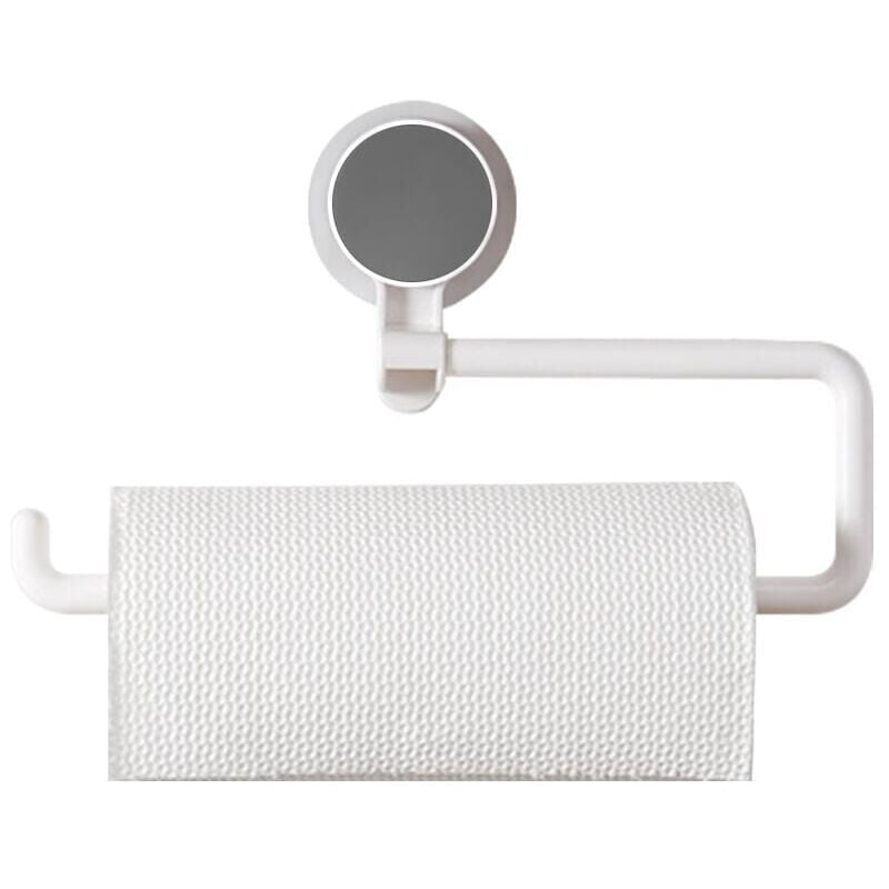 foto del prodotto snq portarotolo di carta da parete, organizer rotante per rotoli multifunzione, adesivo forte per cucina, bagno, soggiorno, ufficio