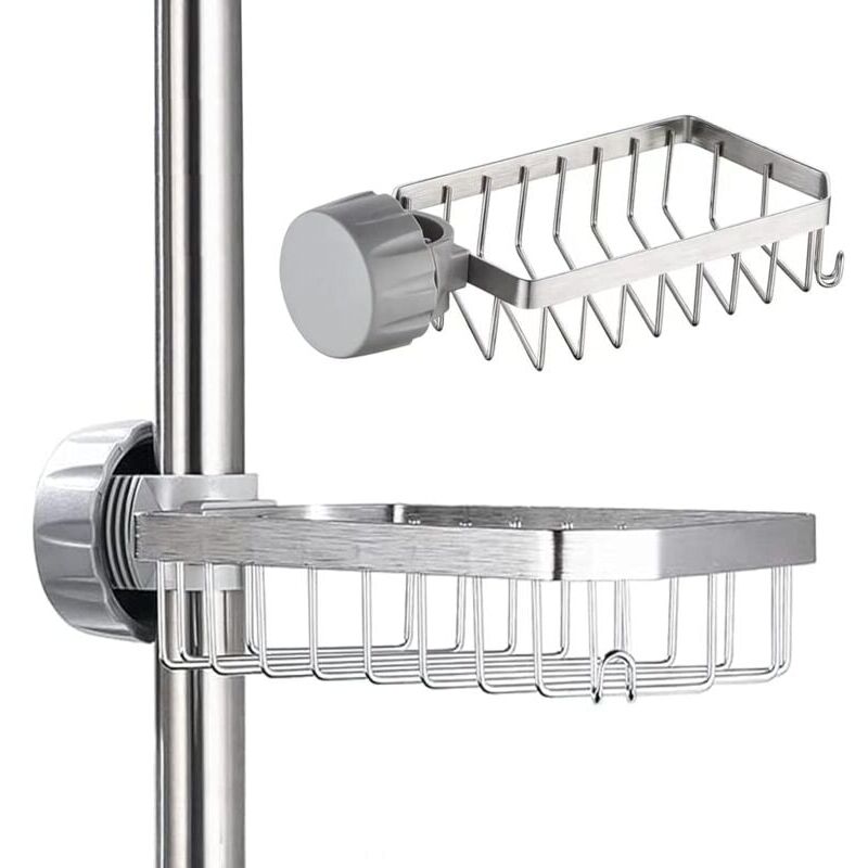 foto del prodotto snq portasapone per doccia 1 pezzo portasapone per doccia in acciaio inox portasapone per doccia portasapone per doccia, senza foratura, per