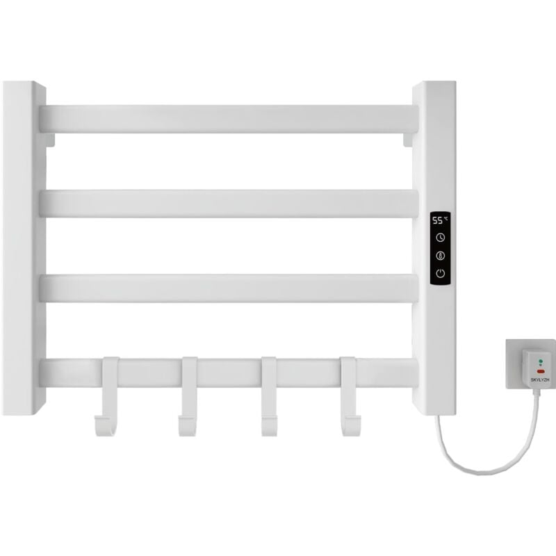 foto del prodotto snq portasciugamani elettrico 550x450mm portasciugamani riscaldato portasciugamani elettrico intelligente ip24 impostazione della temperatura