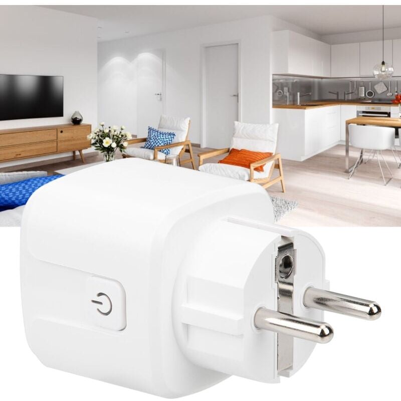 foto del prodotto snq presa di corrente intelligente con connessione wifi gtss104, telecomando, presa di corrente intelligente 100 240 v ca