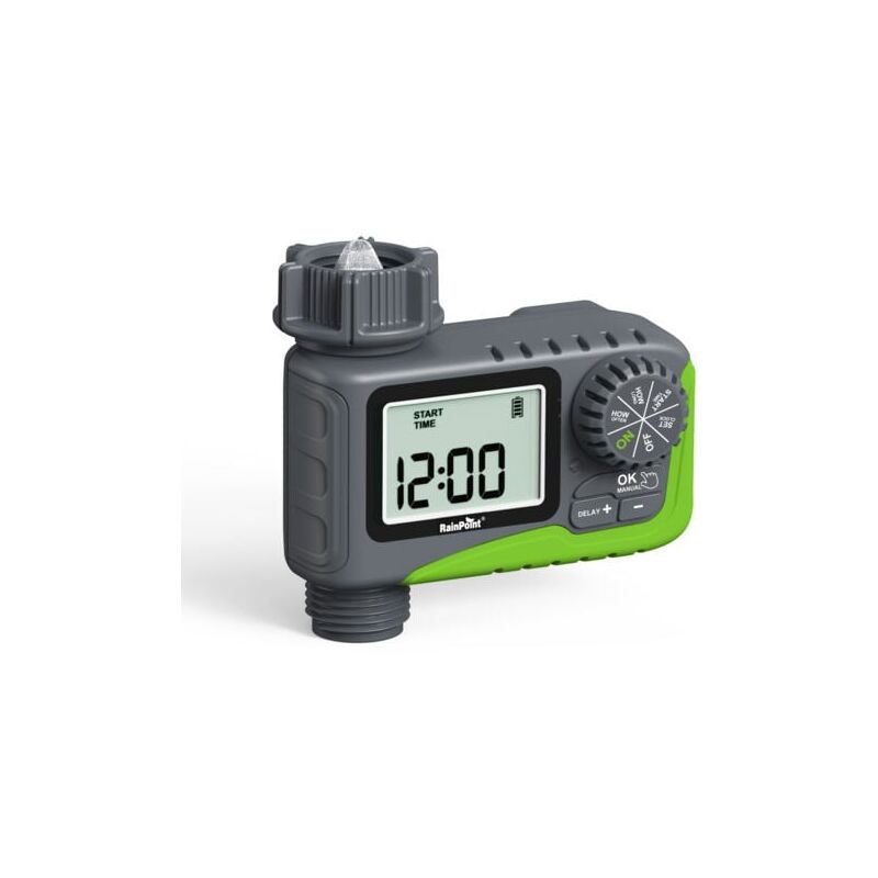 foto del prodotto snq programmateur d arrosage rainpoint, manuel, automatique, facile utiliser, avec cran lcd