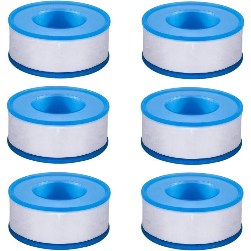 foto del prodotto snq ptfe tubo acqua idraulici teflon idraulico nastri sigillanti per doccia tubo flessibile testa 6 rotoli 3 4 pollici 18m 