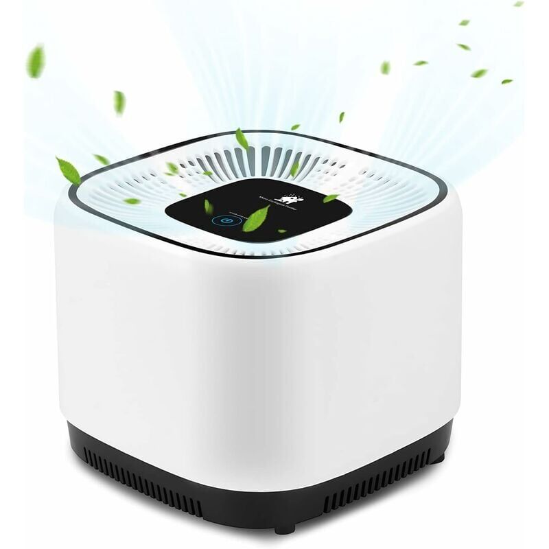 foto del prodotto snq purificatore d aria con filtro hepa vero, 20 m 99,97 di prestazioni di filtraggio contro odori polvere polline fumo, funzioni di
