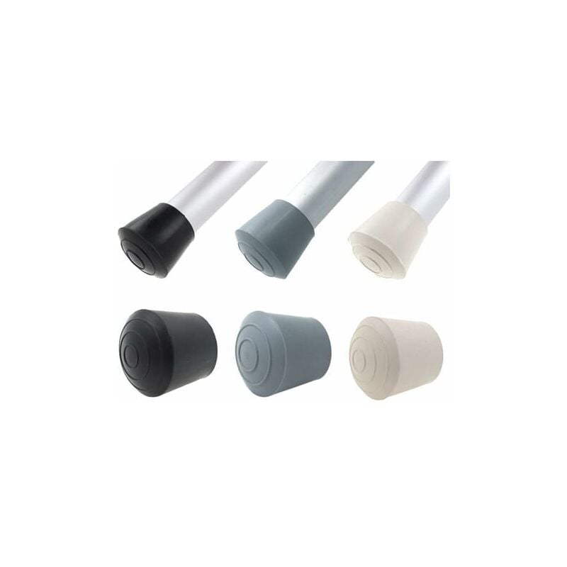 foto del prodotto snq qt 16 tappi in gomma per gambe di tavoli, sedie e mobili disponibili in vari colori e misure 25 mm, nero 